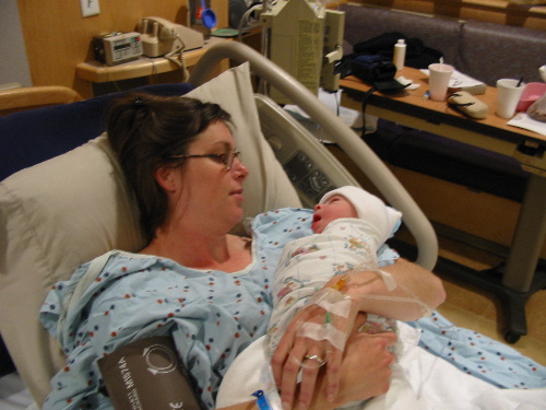 mom and baby